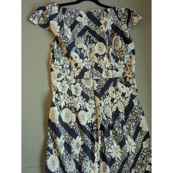 NWT Maeve The Cecily Fit & Flare Sweetheart Floral Dress Size L Navy #8G505 - Picture 6 of 10